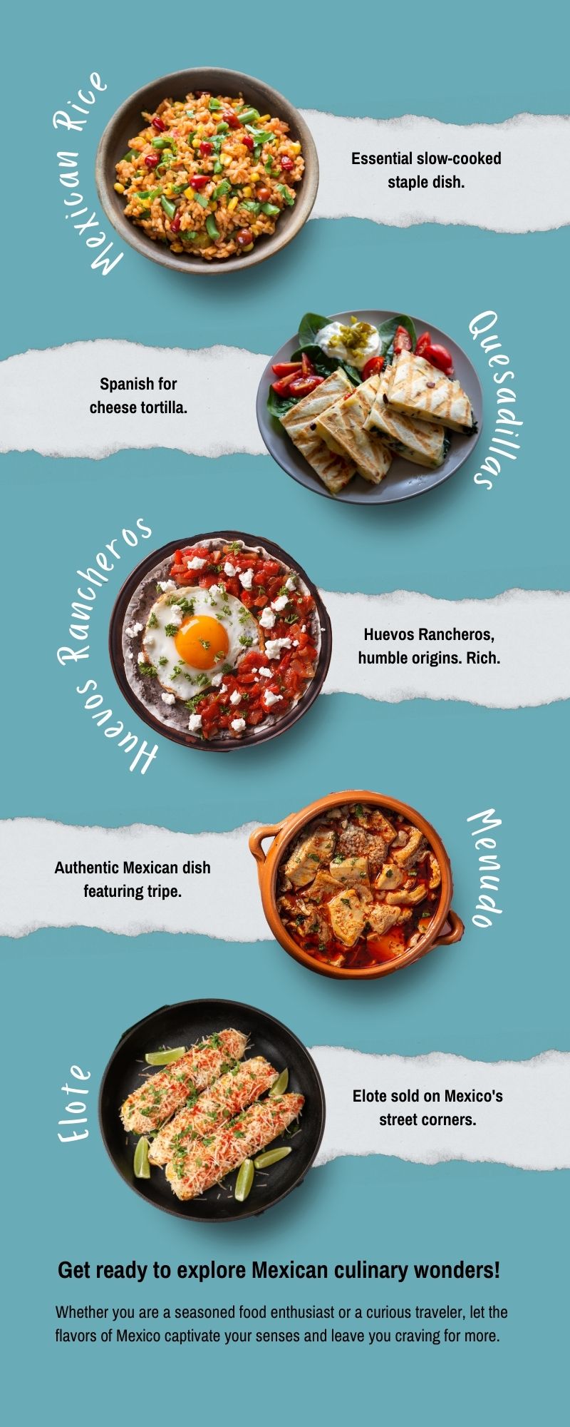 Top 10 foods to try in Mexico infographic
