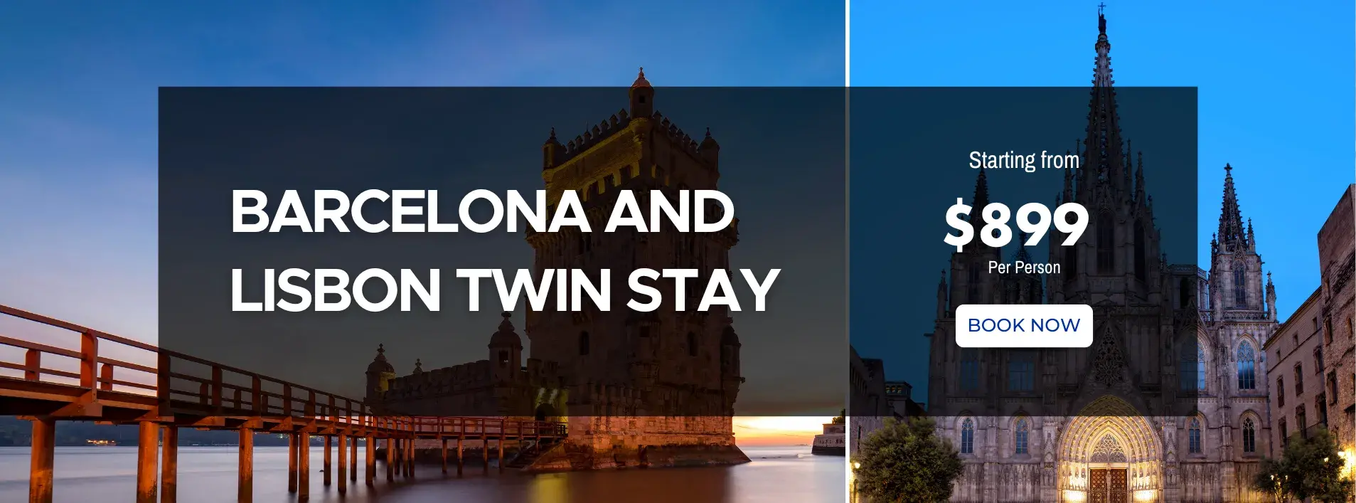 Barcelona and Lisbon Twin Stay W/Air