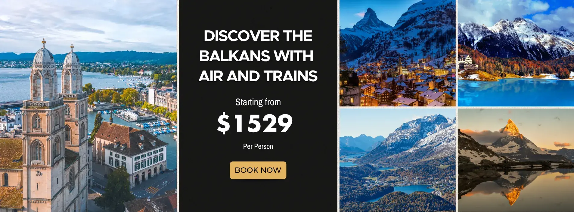 Discover the Balkans W/Air and Trains