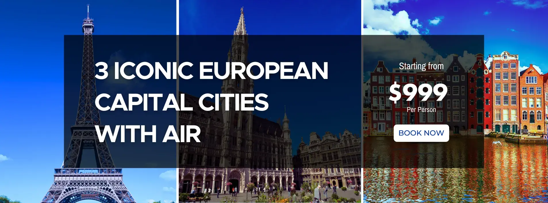 3 Iconic European Capital Cities W/Air