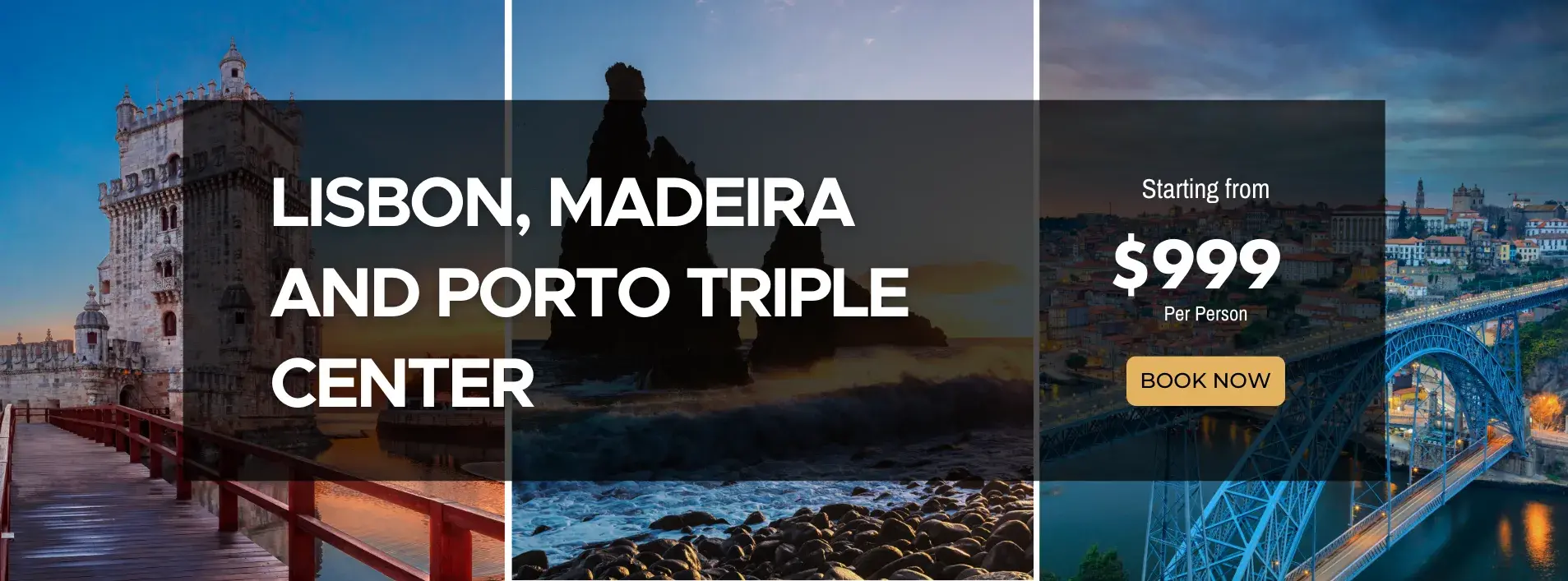 Lisbon, Madeira and Porto Triple Center W/Air