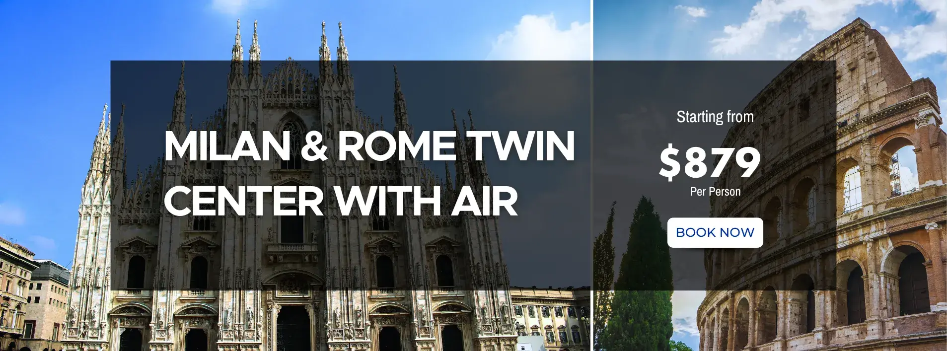 Milan and Rome Twin Center W/Air