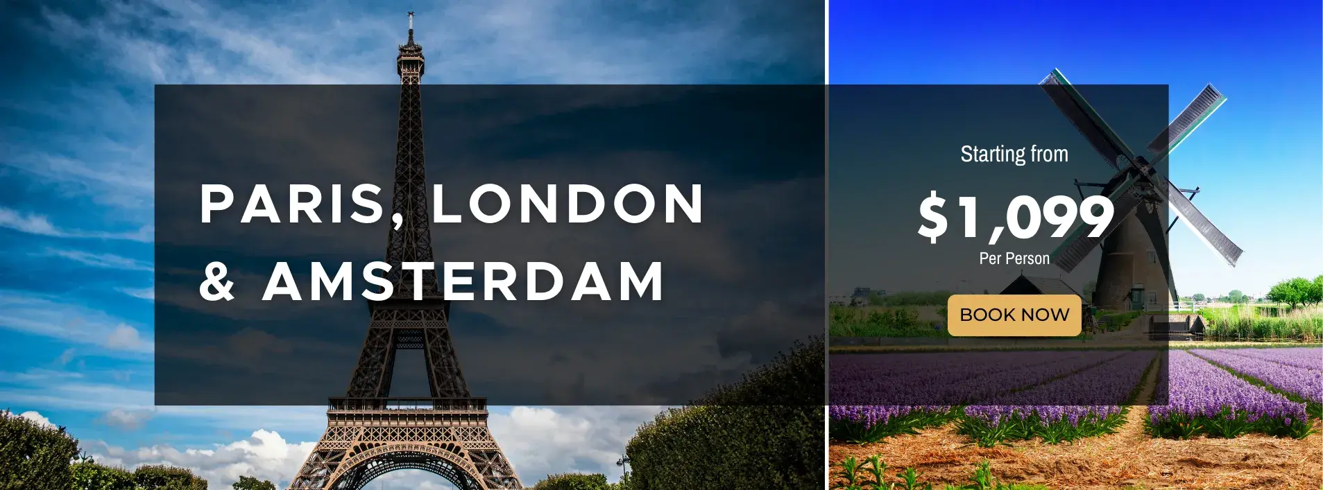 Triple Center Paris, London and Amsterdam W/Air