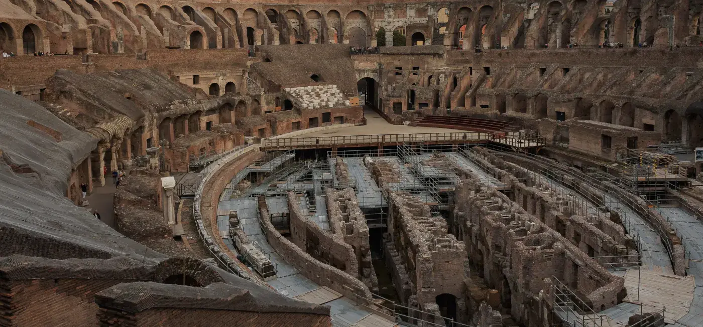 Colosseum view of Rome, Florence, Venice