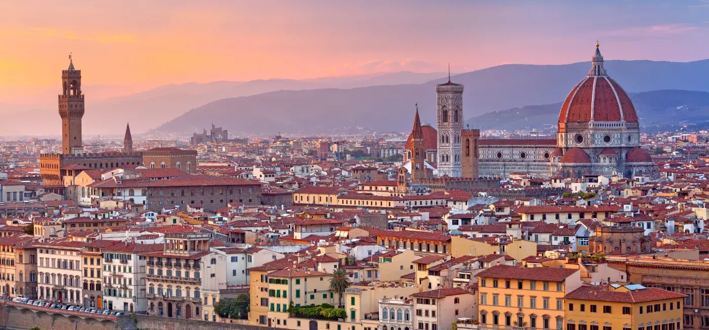 Cathedral of Santa Maria del Fiore view of Rome, Florence, Venice