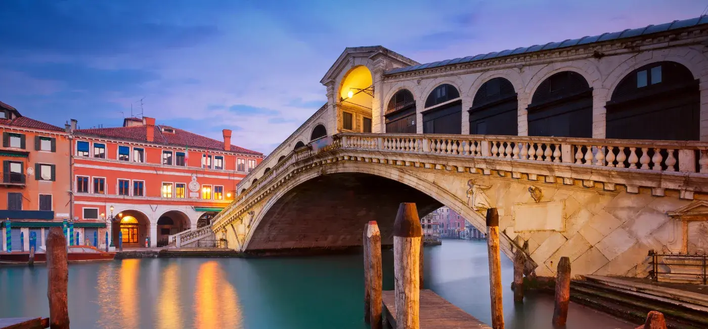 Ponte di Rialto view of Rome, Florence, Venice