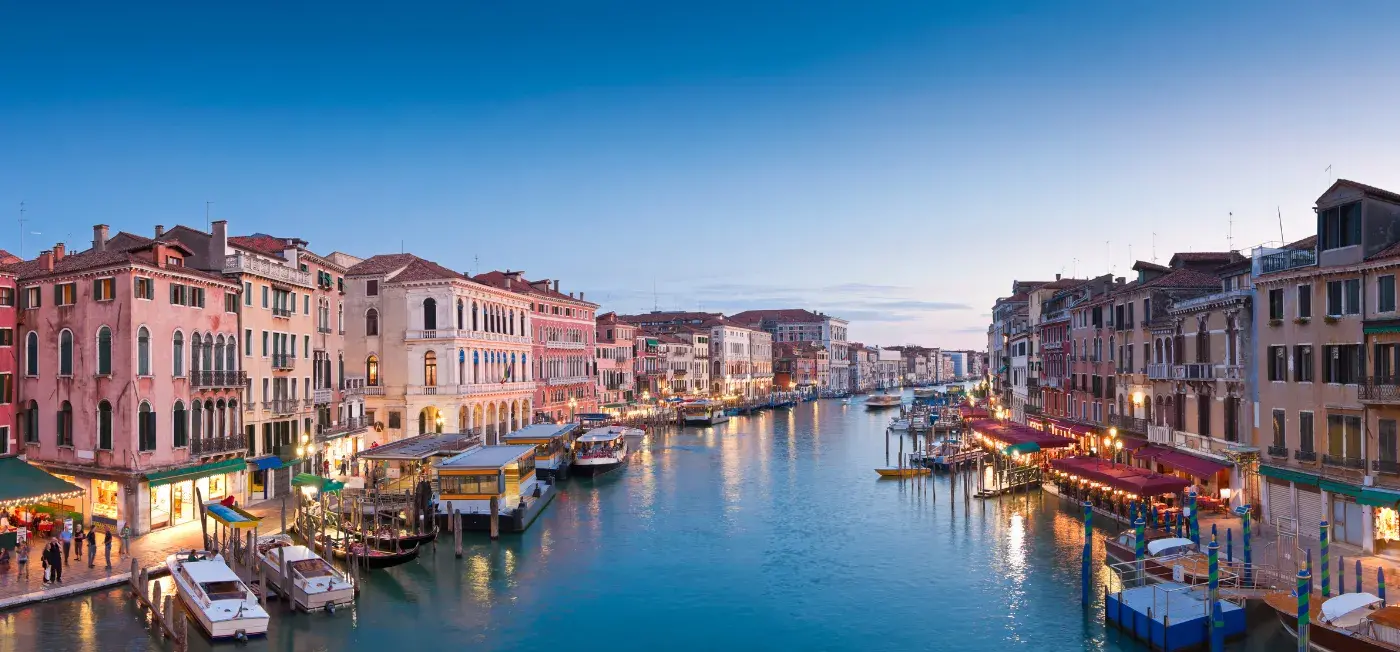 Grand Canal view of Rome, Florence, Venice