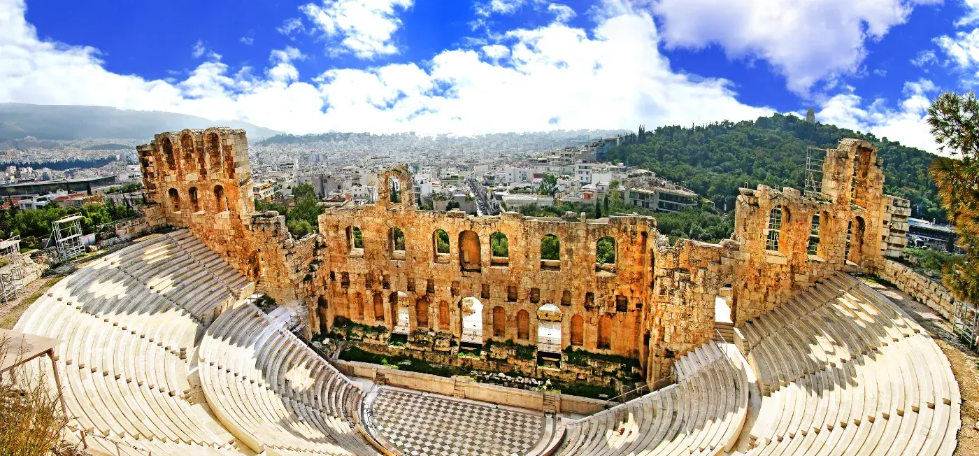 Ancient Theatre view of Polis Grand Hotel Athens, Istanbul