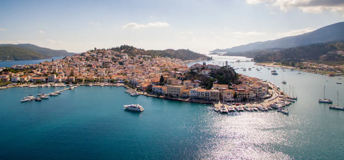 Poros view of Polis Grand Hotel Athens, Istanbul