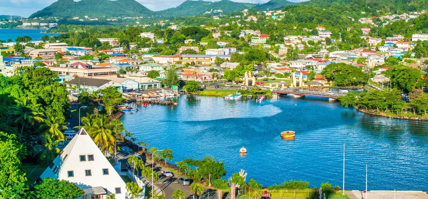 capital city view of Bel Jou Hotel Castries, St Lucia