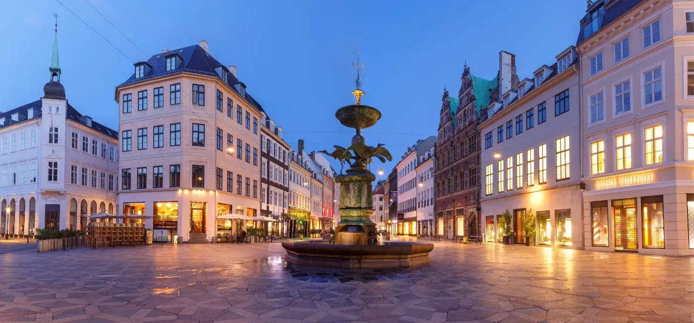 Stork Fountain view of Absalon Hotel Copenhagen